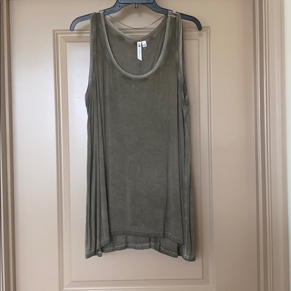 Distressed Army Green Tank